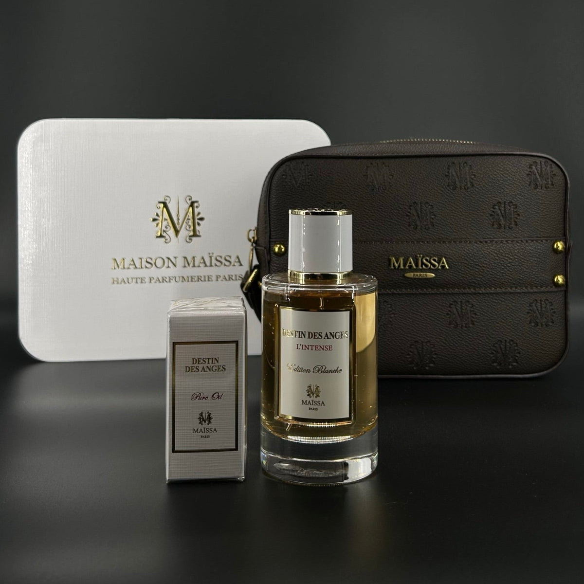 Maissa Destin des Anges SET 100ml EDP+15ml Pure Oil+ Tasche